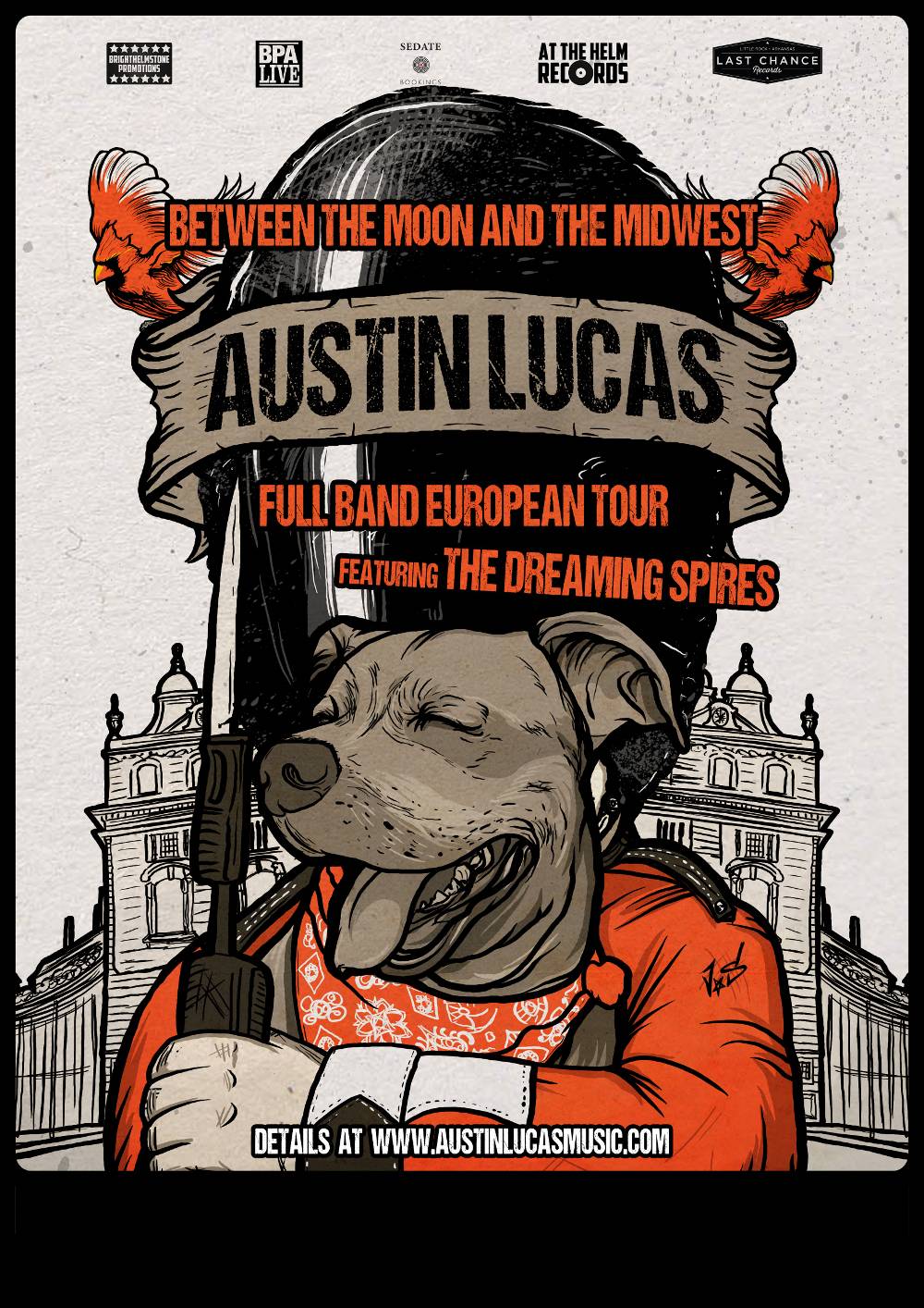 Austin Lucas + The Dreaming Spires tour Europe starting this weekend